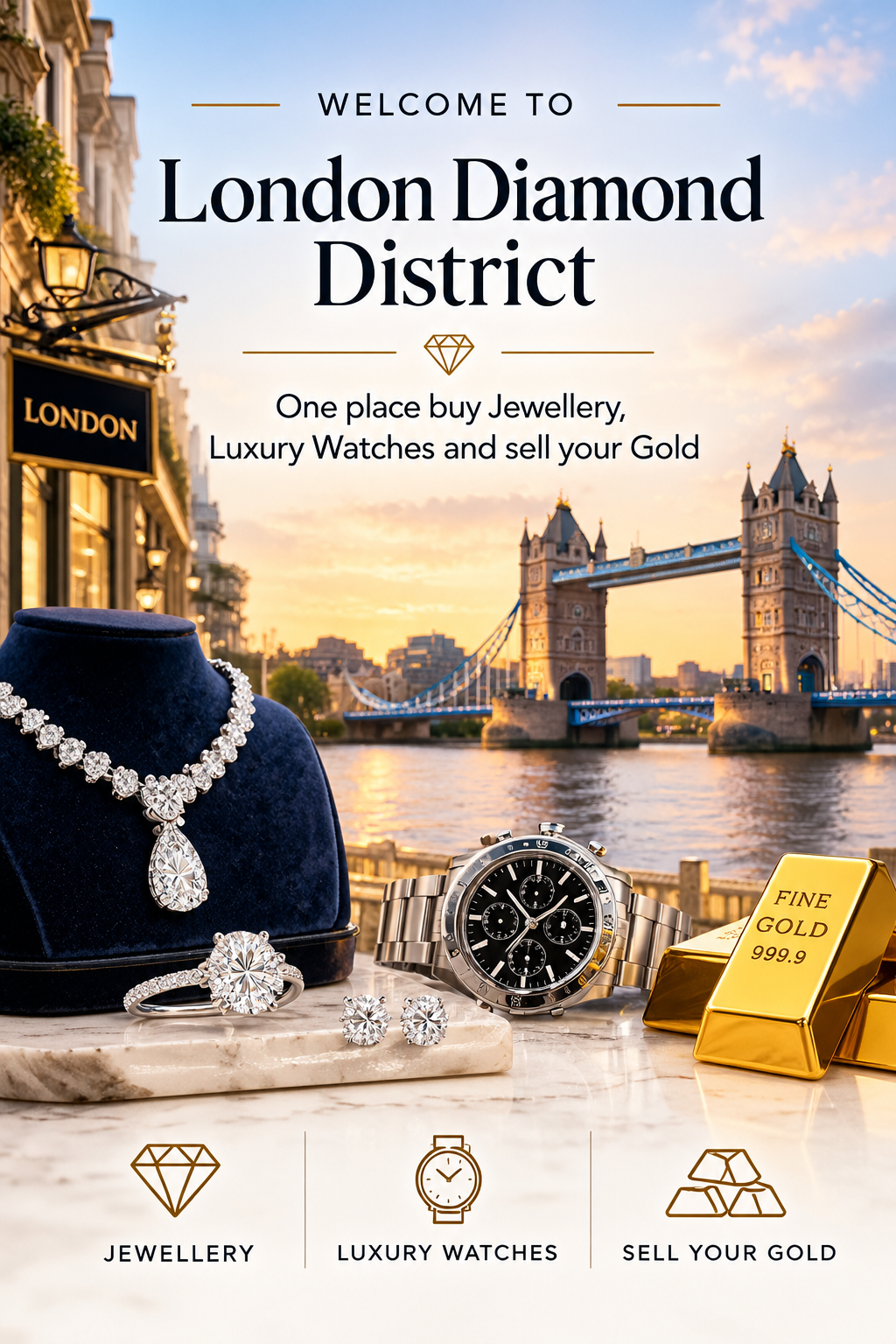 Luxury jewellery shopping district